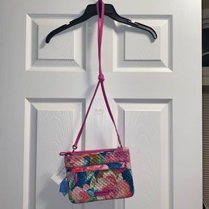 NWT Vera Bradley Iconic RFID Custom Crossbody
